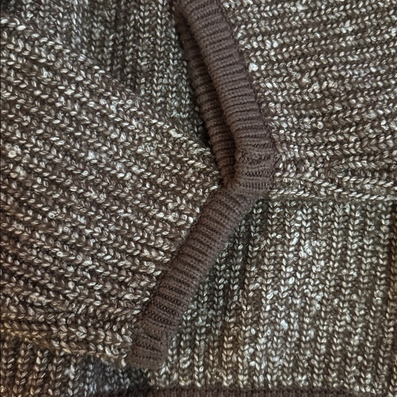 Varley Women’s Brown Half-Zip Rib & Marled Knit Sweater - Picture 5 of 7